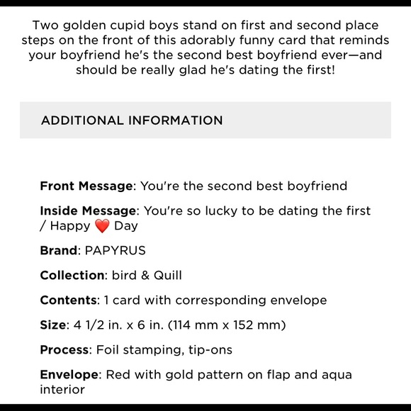 ⚡️5/$30⚡️Papyrus boyfriend to boyfriend, VD card - Picture 7 of 7